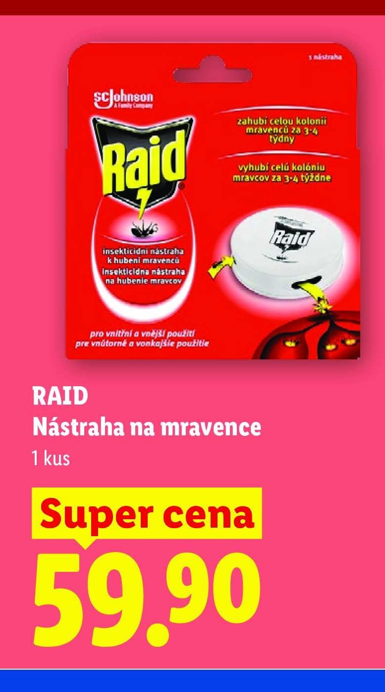 RAID Nástraha na mravence 1 kus
