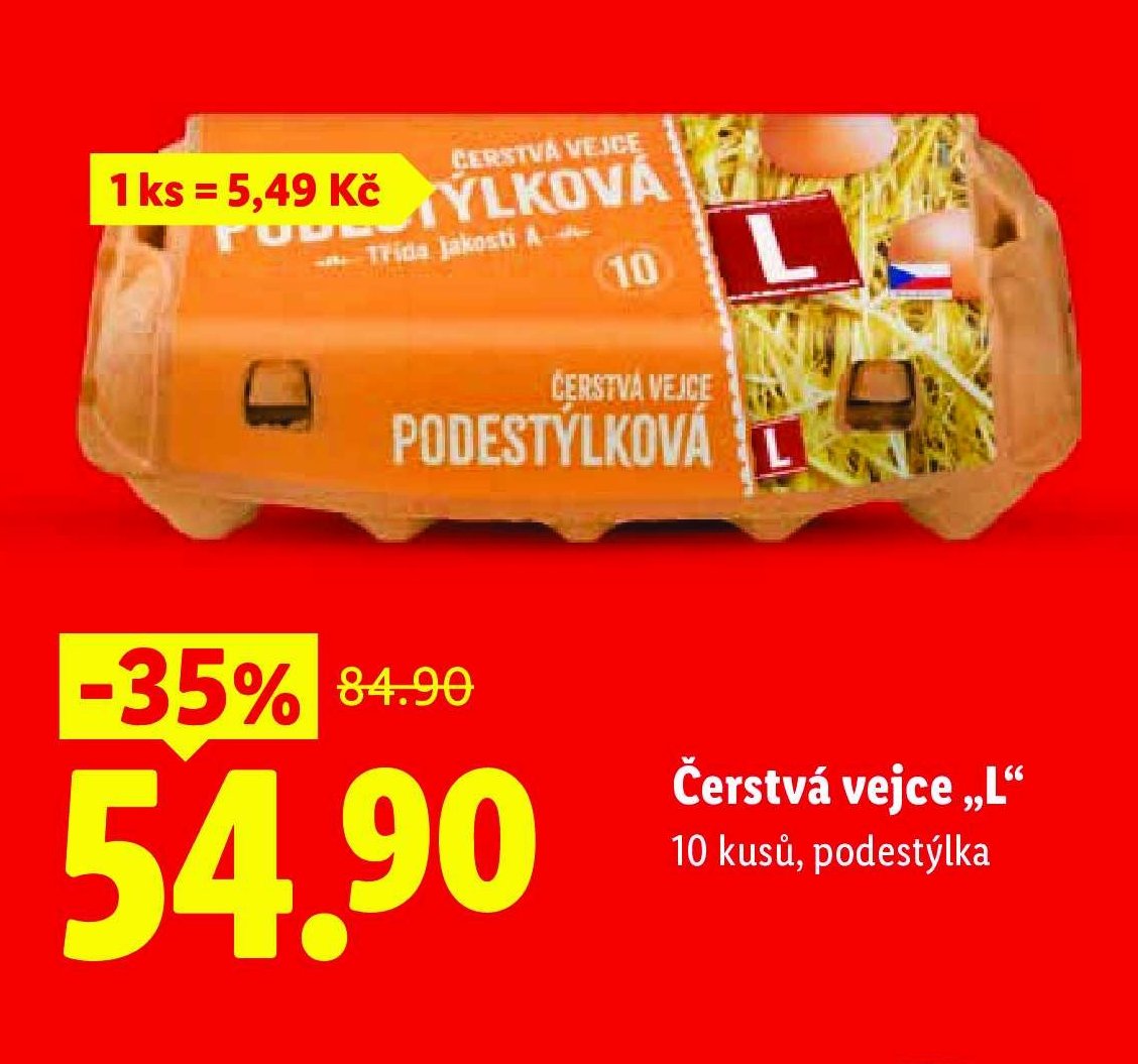 Čerstvá vejce „L“
