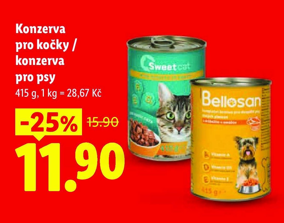 Konzerva pro kočky / konzerva pro psy