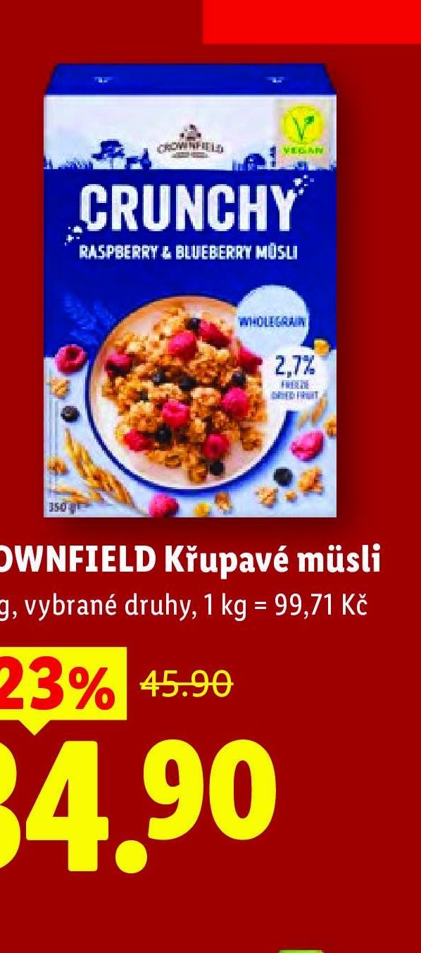 CROWNFIELD Křupavé müsli