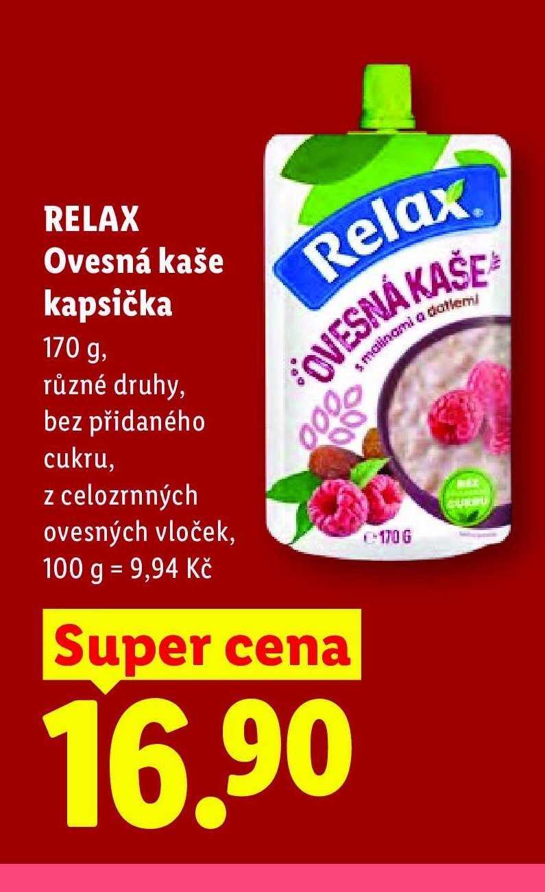 RELAX Ovesná kaše kapsička