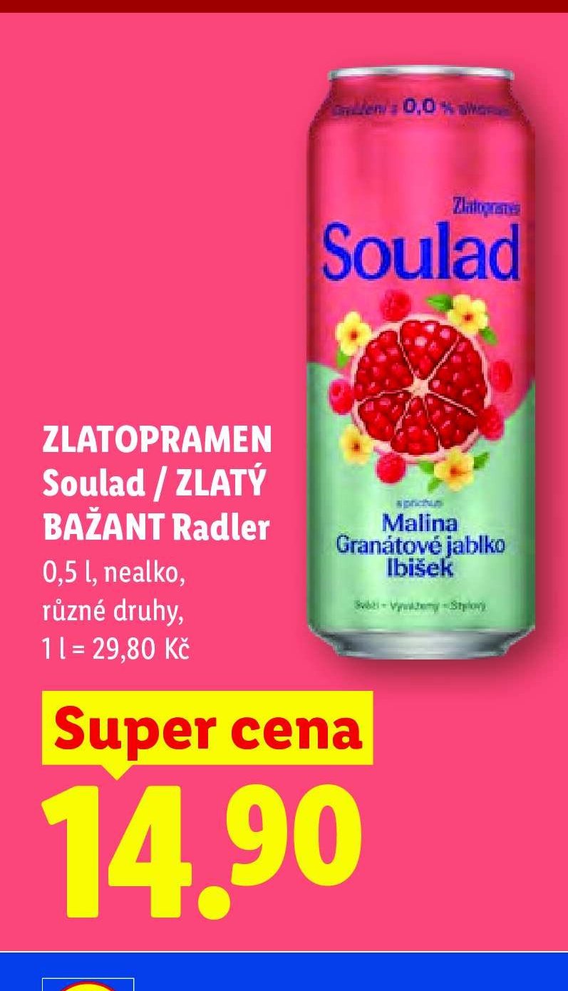ZLATOPRAMEN Soulad / ZLATÝ BAŽANT Radler