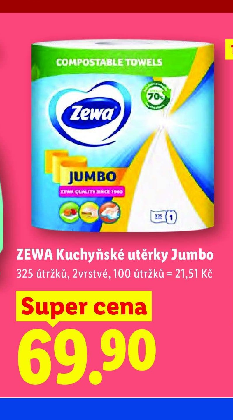 ZEWA Kuchyňské utěrky Jumbo