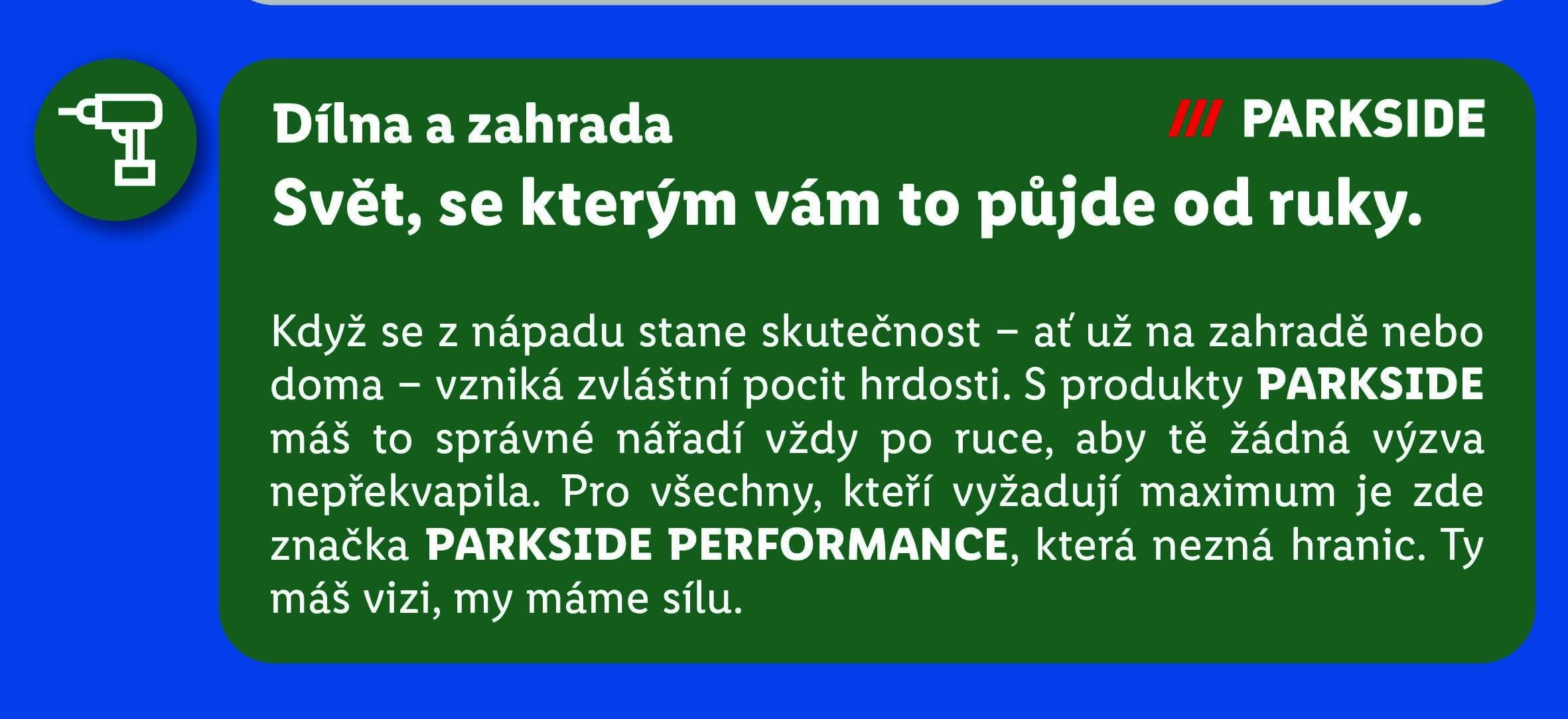 Dílna a zahrada - PARKSIDE