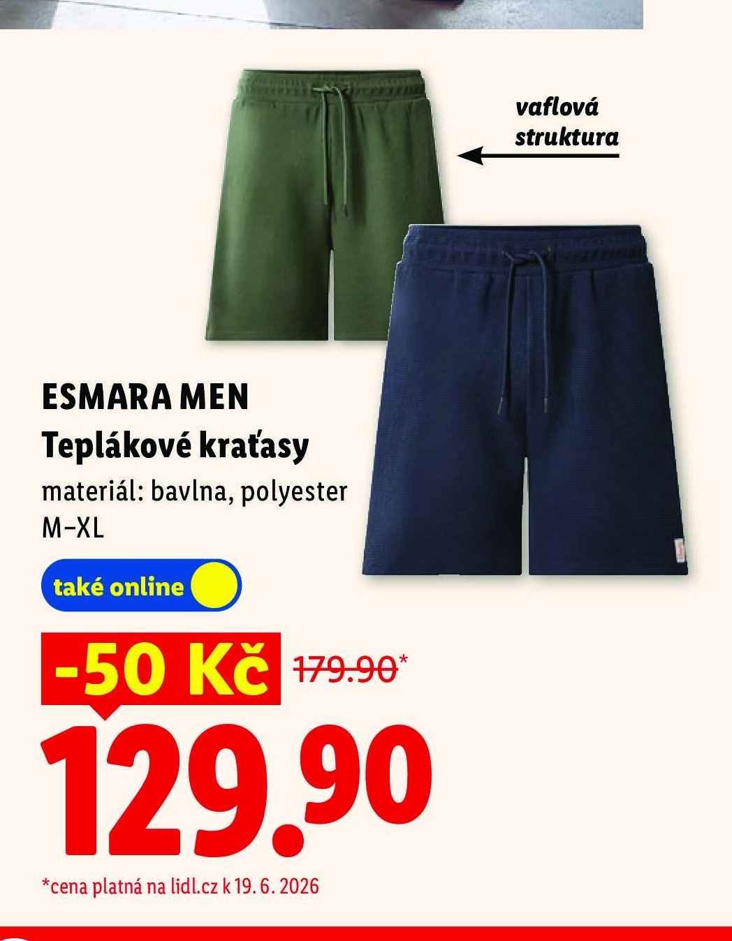 ESMARA MEN Teplákové kraťasy