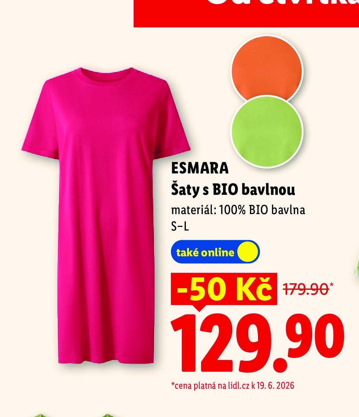 Esmara Šaty s BIO bavlnou