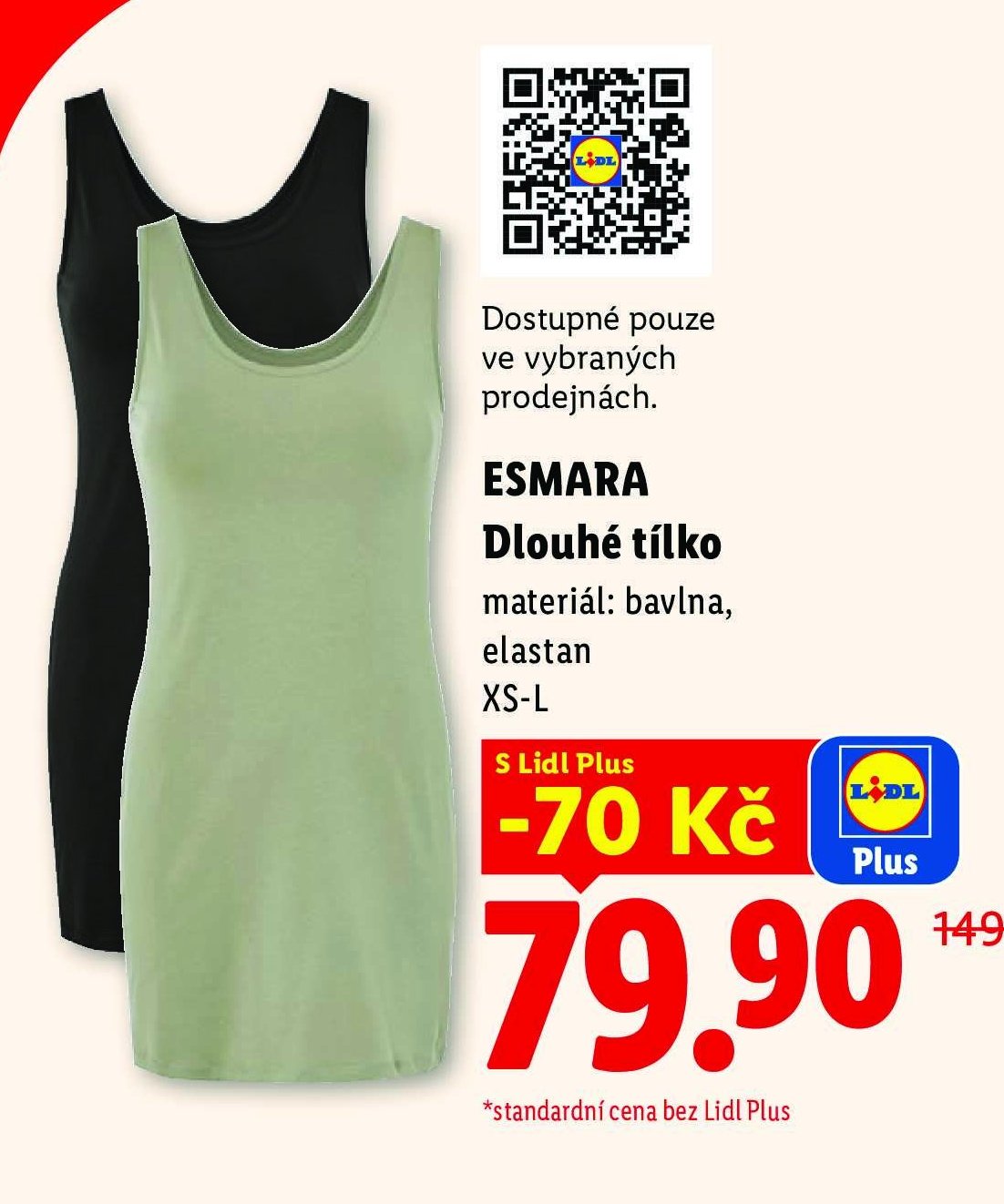 ESMARA Dlouhé tílko