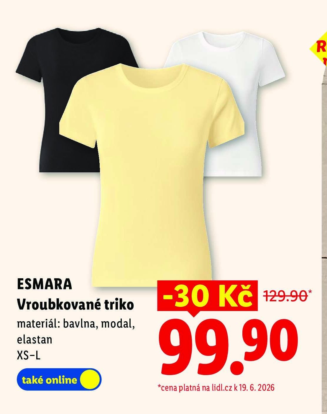 ESMARA Vroubkované triko
