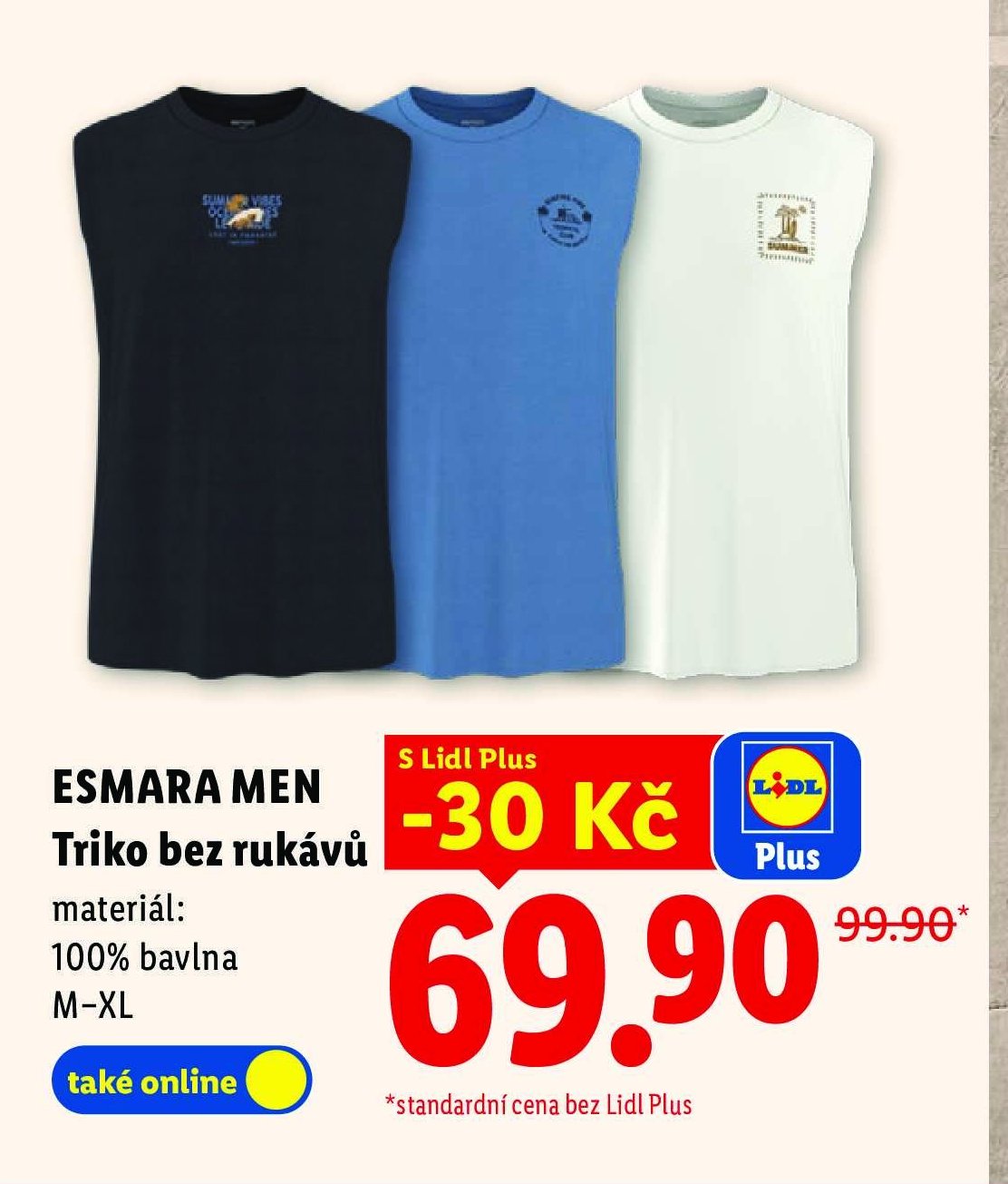 ESMARA MEN Triko bez rukávů
