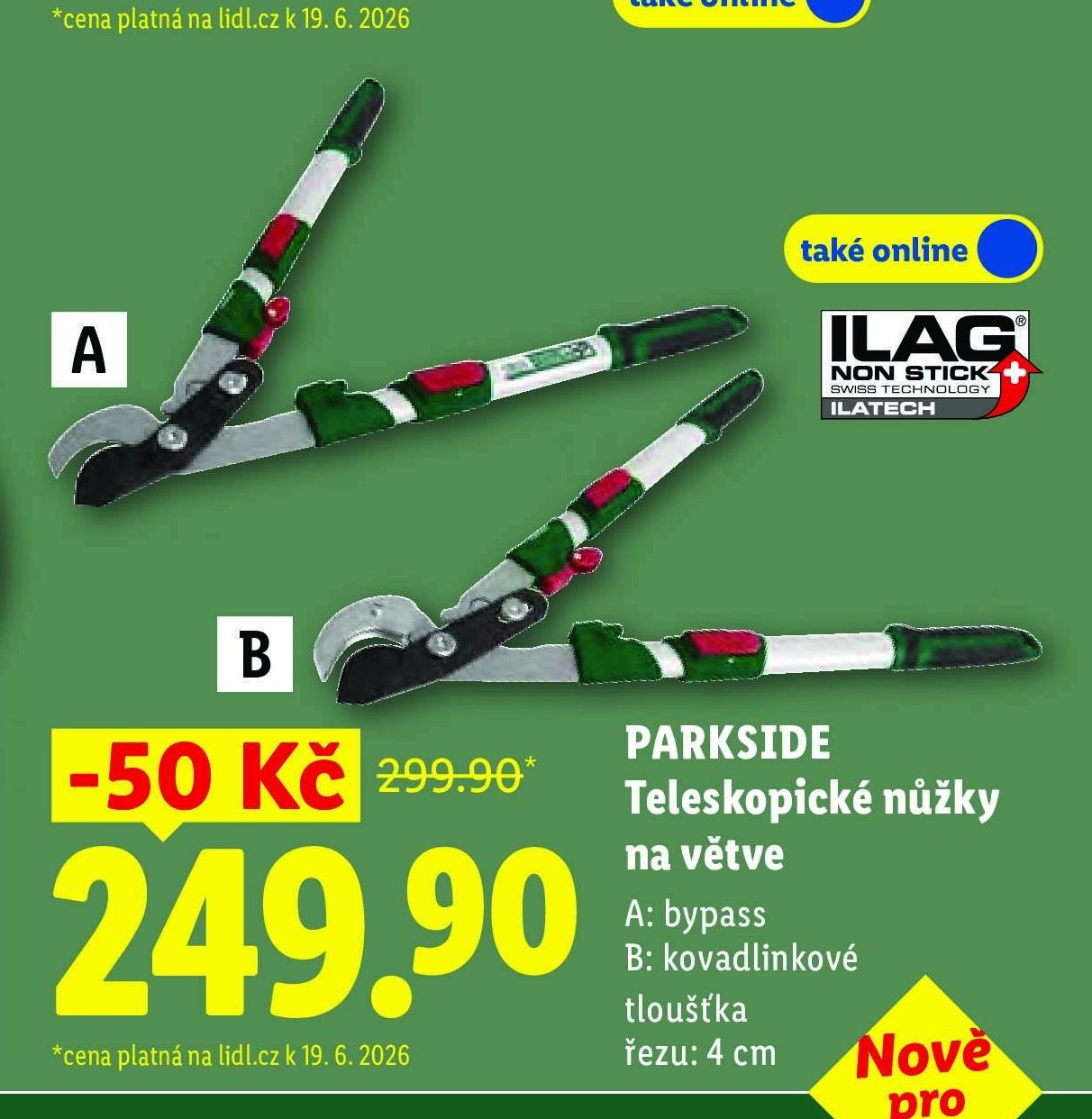 PARKSIDE Teleskopické nůžky na větve