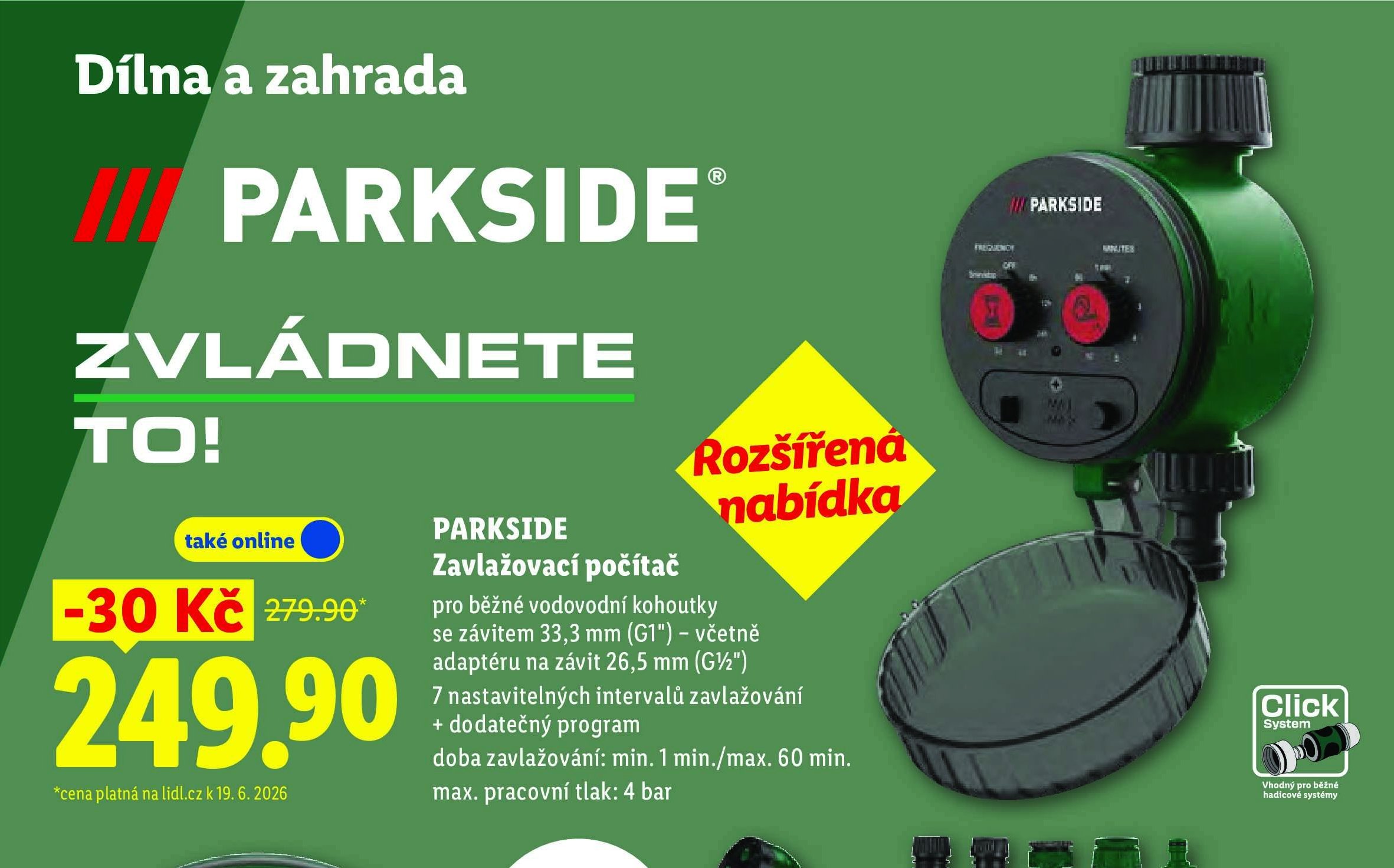 PARKSIDE Zavlažovací počítač