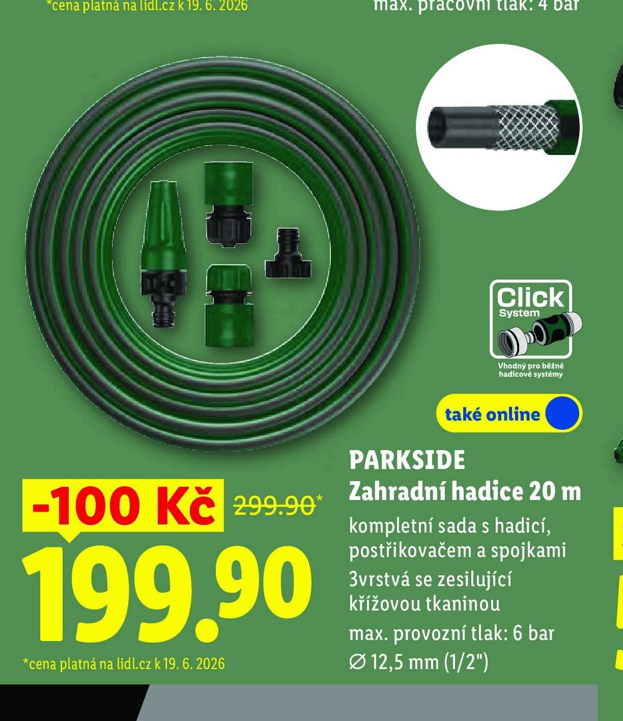 PARKSIDE Zahradní hadice 20 m