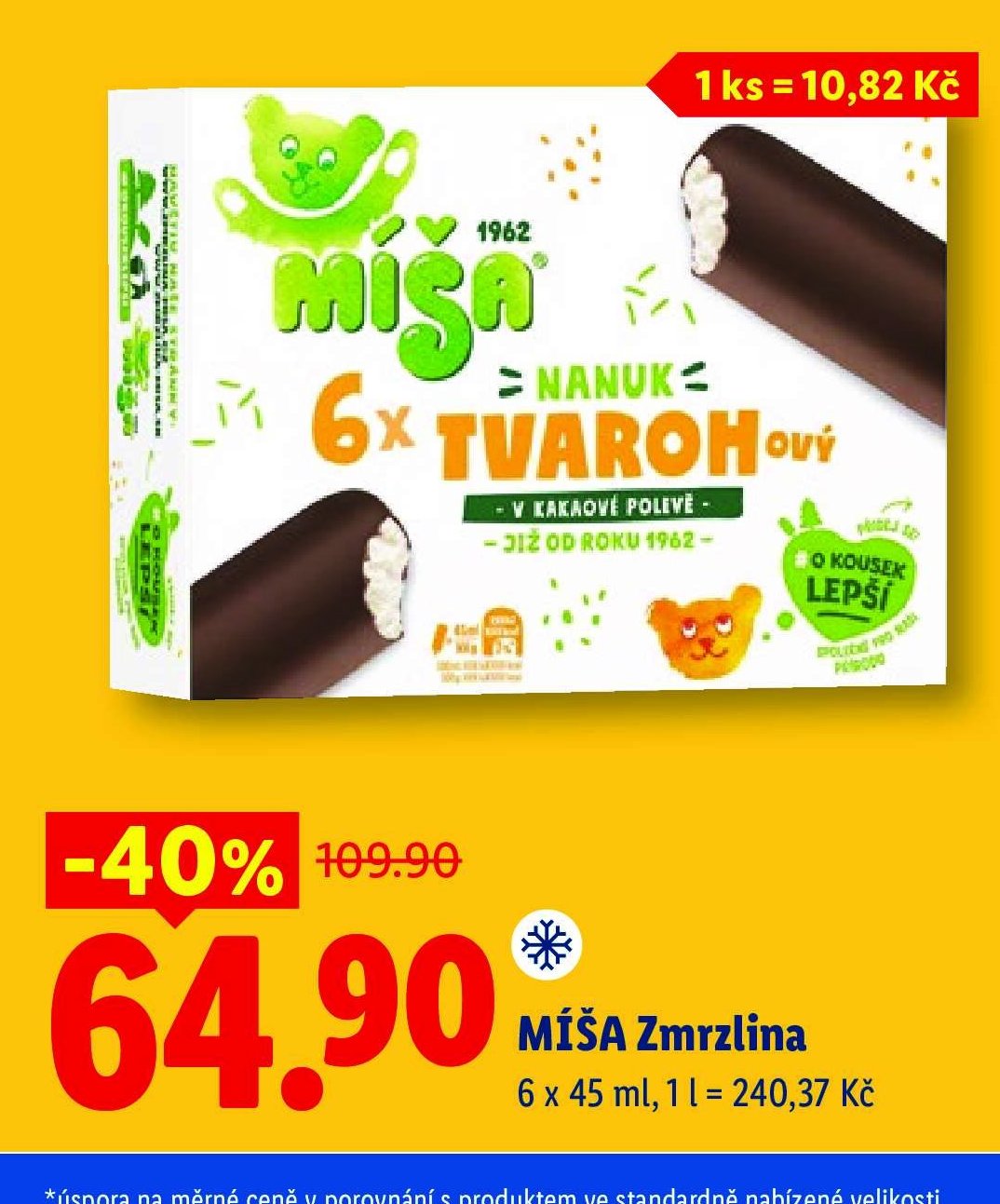 MÍŠA Zmrzlina 6 x 45 ml