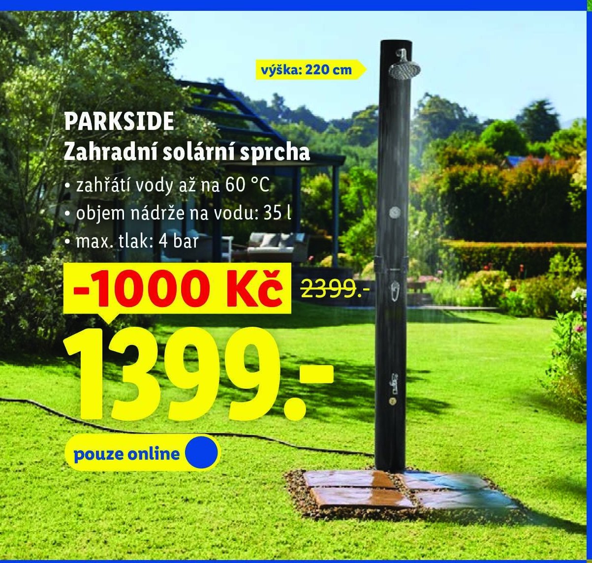 PARKSIDE Zahradní solární sprcha