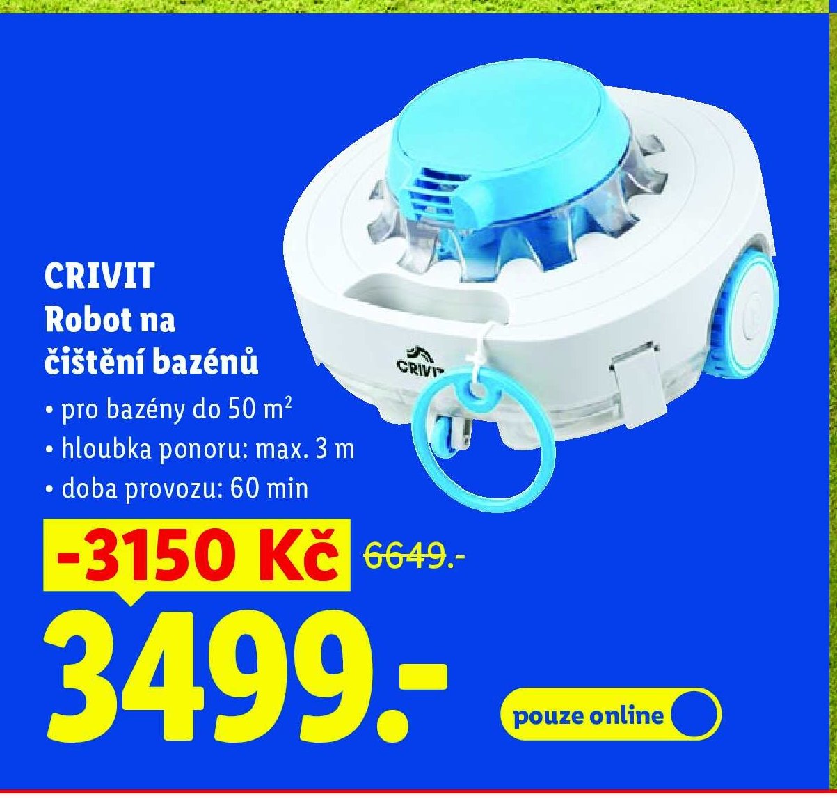 CRIVIT Robot na čištění bazénů