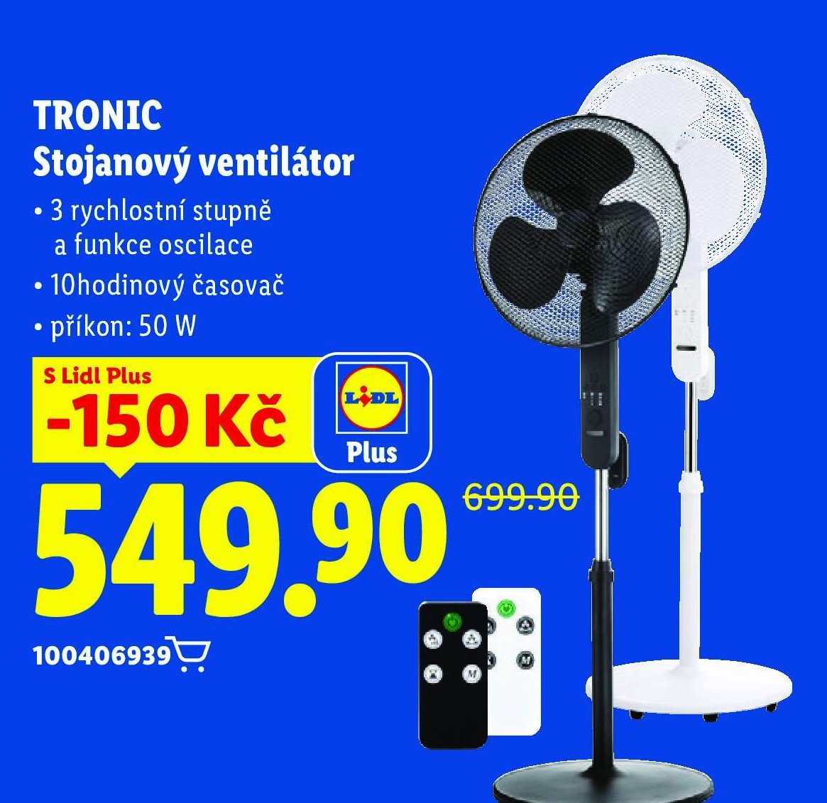 TRONIC Stojanový ventilátor