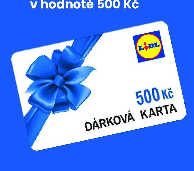 100x Lidl poukázka v hodnotě 500 Kč