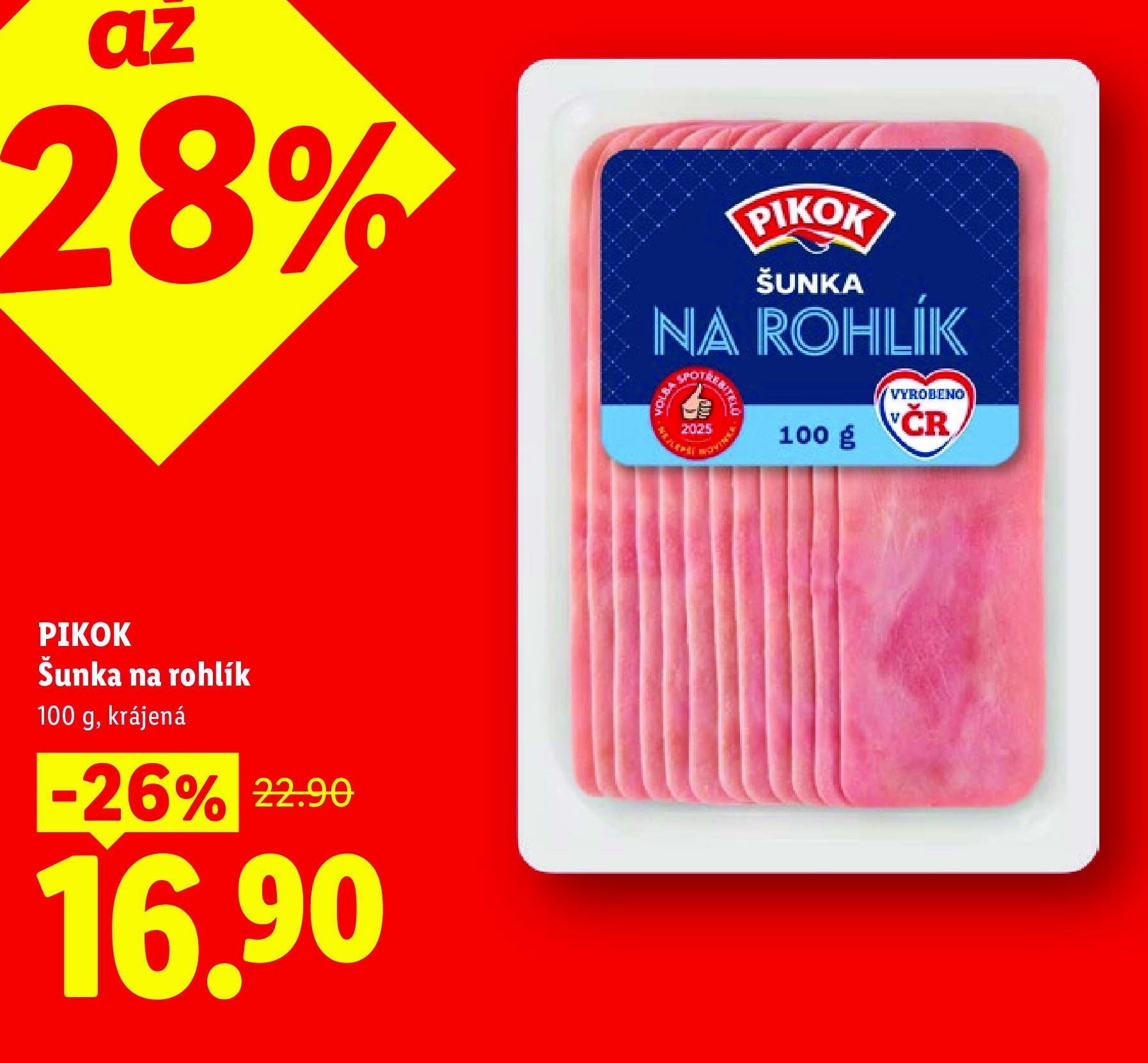 PIKOK Šunka na rohlík