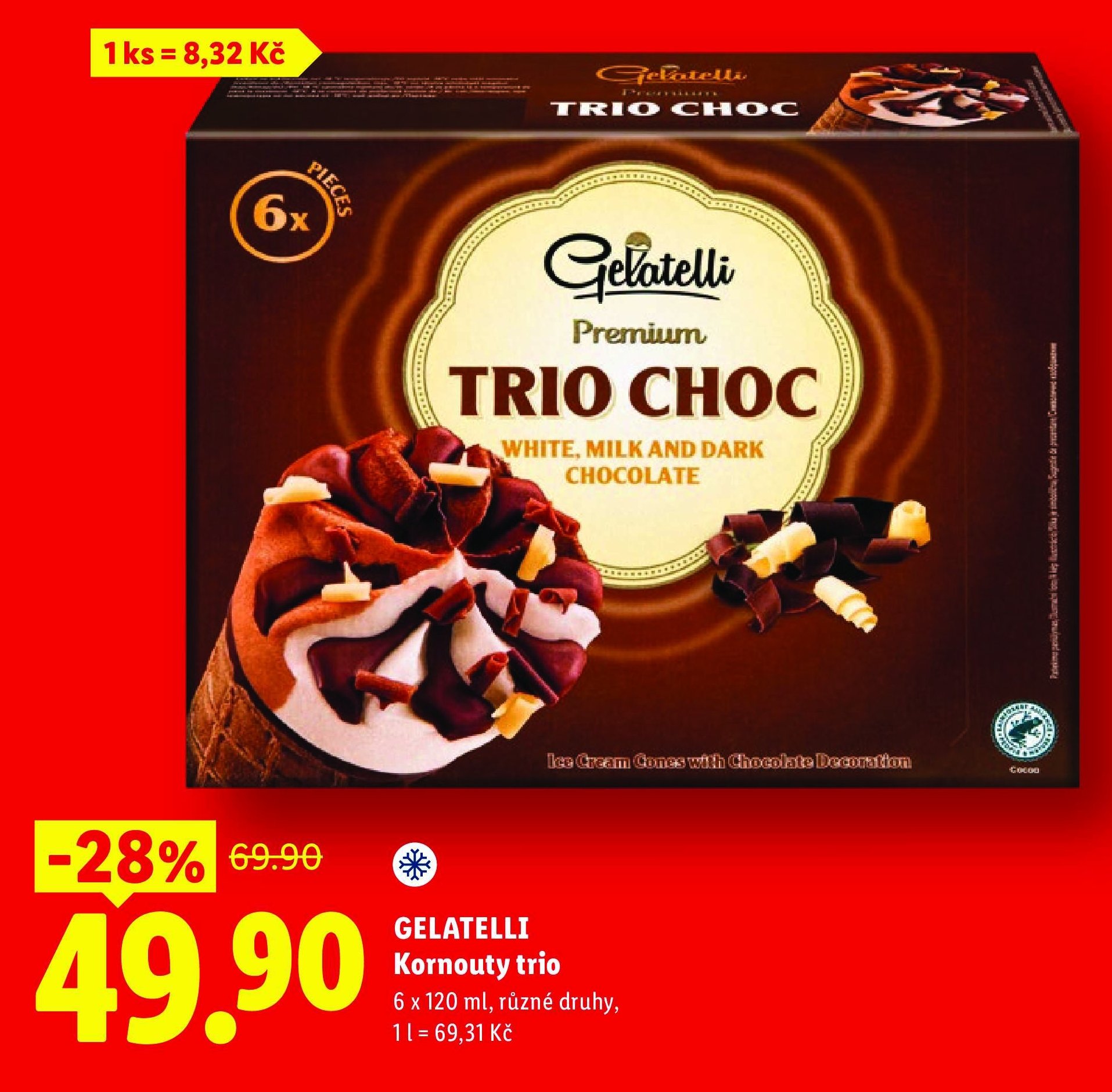 GELATELLI Kornouty trio