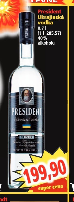 President Ukrajinská vodka 0,7 l