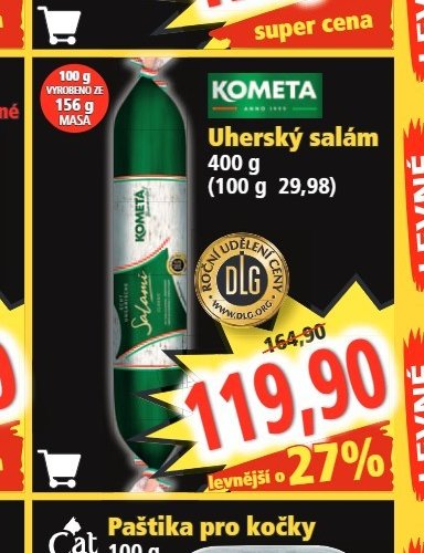 Kometa Uherský salám 400 g