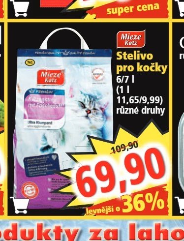 Mieze Katz Stelivo pro kočky 6/7 l