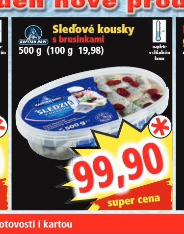 Kapitan Navi Sledové kousky s brusinkami 500 g