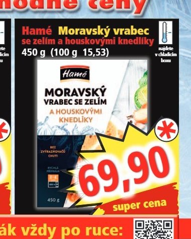 Hamé Moravský vrabec 450 g