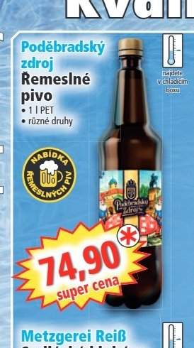 Poděbradský zdroj Remeslné pivo