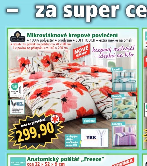 Mikrovláknové krepové povlečení