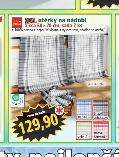 XXL utěrky na nádobí