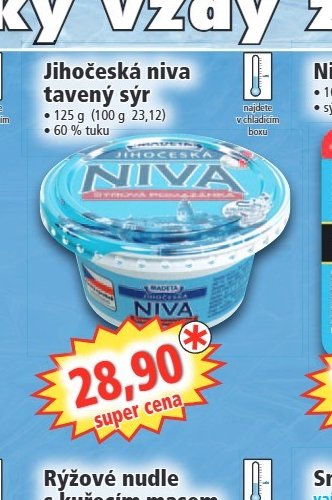 Jihočeská niva tavený sýr
