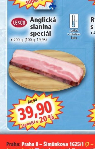 Anglická slanina speciál