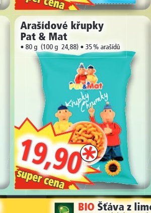 Arašídové křupky Pat & Mat