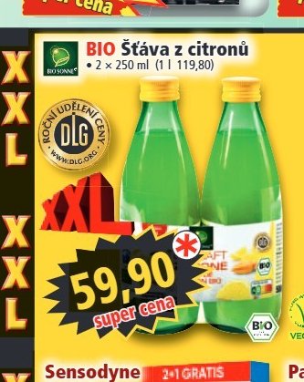 BIO Šťáva z citronů