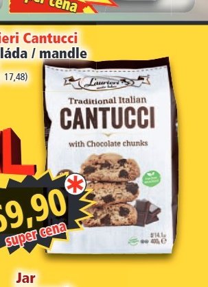 Laurieri Cantucci čokoláda / mandle