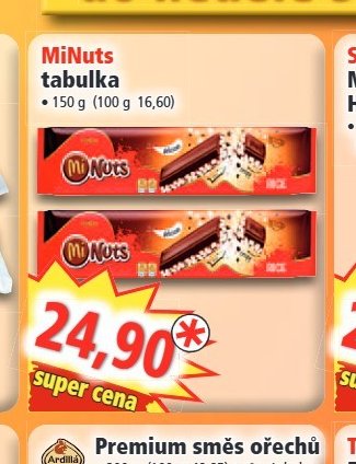 MiNuts tabulka