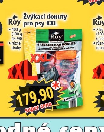 Žvýkací donuty pro psy XXL
