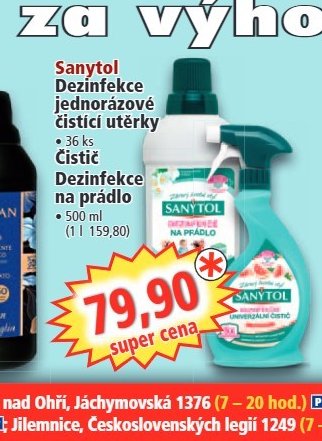 Sanytol Dezinfekce čistič