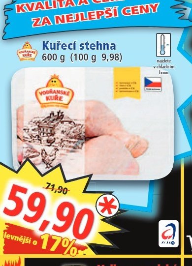 Kuřecí stehna 600 g