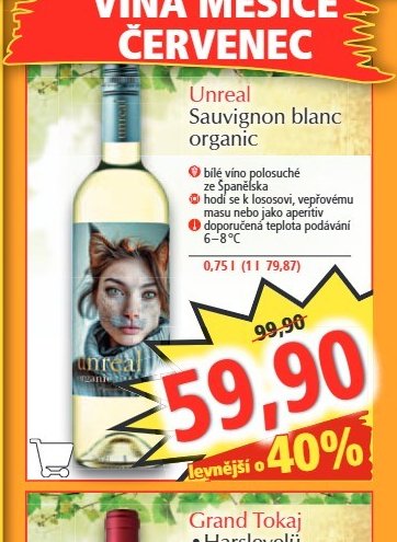 Unreal Sauvignon blanc organic 0,75 l