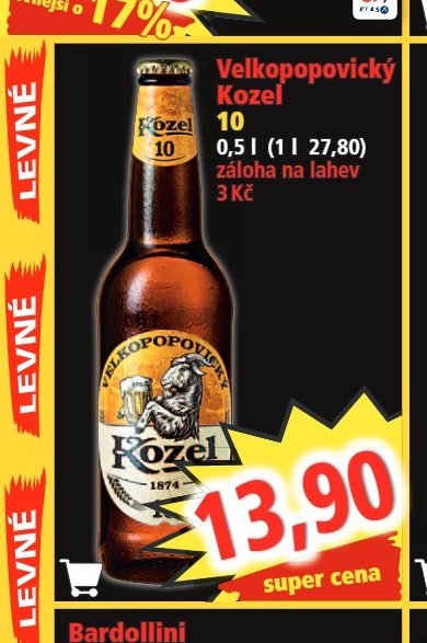 Velkopopovický Kozel 10 0,5 l