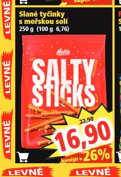 Slané tyčinky s mořskou solí 250 g