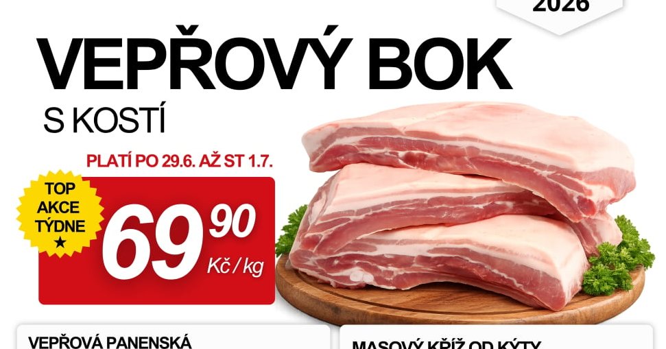 VEPŘOVÝ BOK S KOSTÍ