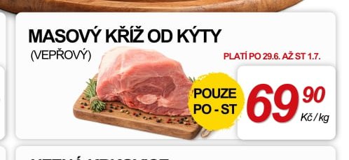MASOVÝ KŘÍŽ OD KÝTY (VEPŘOVÝ)