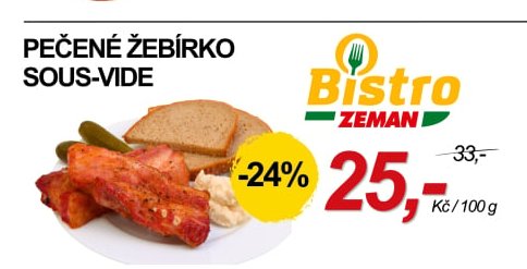 PEČENÉ ŽEBÍRKO SOUS-VIDE