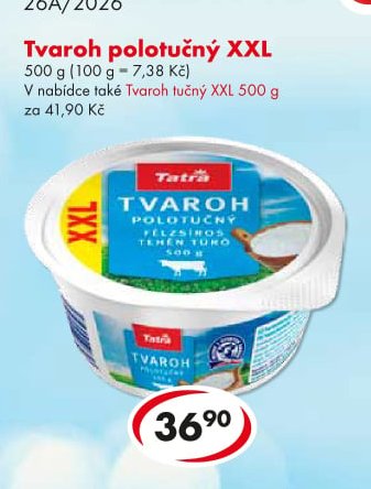 Tvaroh polotučný XXL
