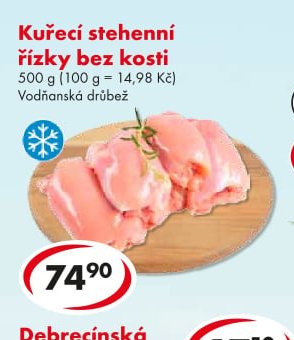 Kuřecí stehenní řízky bez kosti