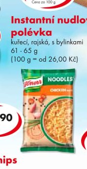 Instantní nudlová polévka