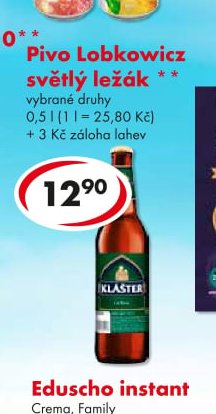 Pivo Lobkowicz světlý ležák